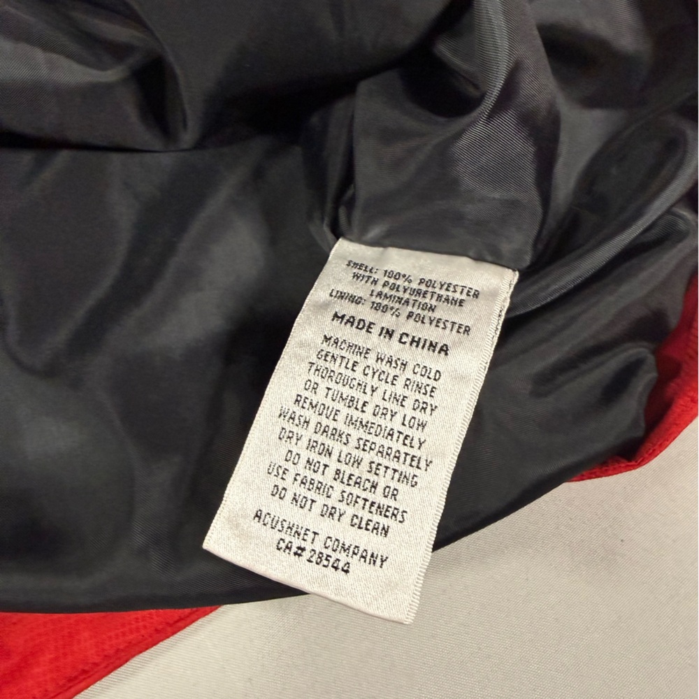 FootJoy DryJoys Golf Wind Jacket L‎ Red Short Sleeve - Picture 10 of 12